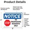 Signmission No Trespassing Residents Only Sign, Vinyl Decal, 5in W x 3.5in L, 2PK OS-2PACK-NS-D-35-L-14985 - alternate 2